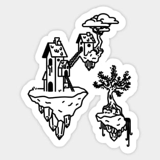 Floating Islands Sticker